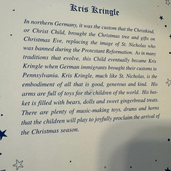 Polka Reflections of Xmas KRIS KRINGLE “Spirit of Hope” Santa Clause Figurine. - Picture 10 of 10